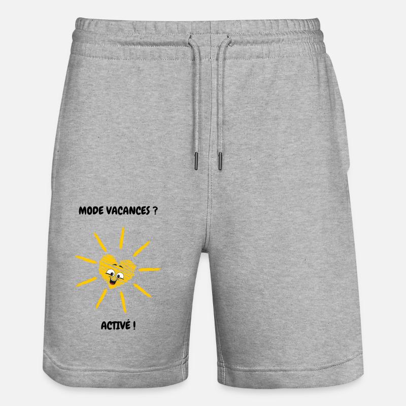 Mode vacances active - Short de jogging bio TRAINER Stanley/Stella unisexe - gris chiné