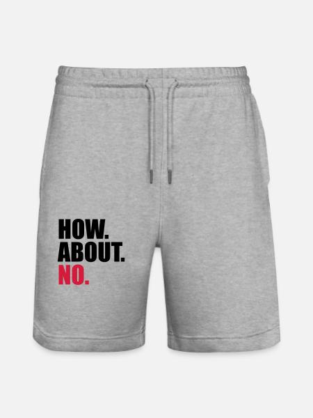 koldt, hvad med nej siger sjovt, hvad med n - Stanley/Stella Trainer økologiske unisex joggingshorts - grå meleret