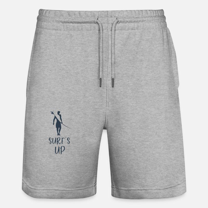 Surf, surf, surfing - Short de jogging bio TRAINER Stanley/Stella unisexe - gris chiné