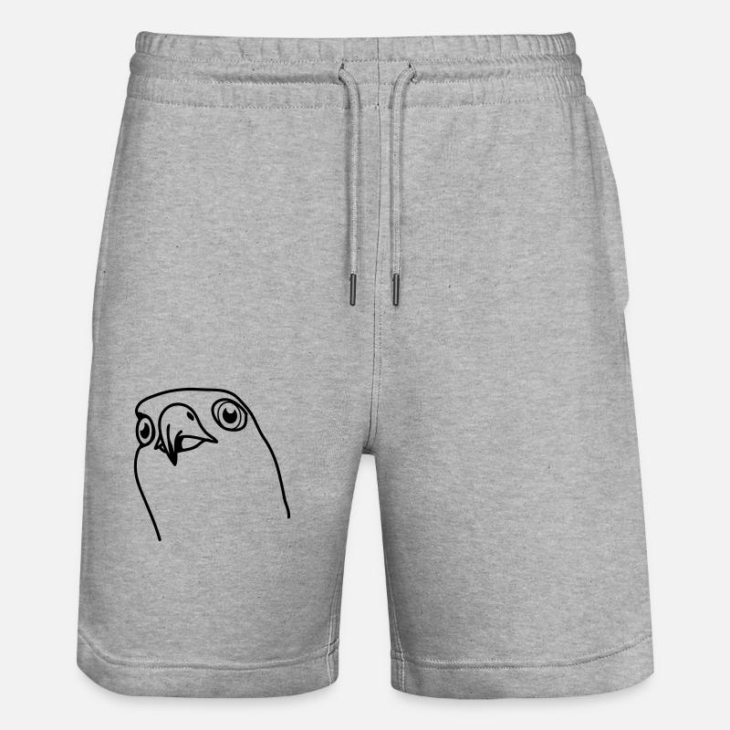 falke - Short de jogging bio TRAINER Stanley/Stella unisexe - gris chiné