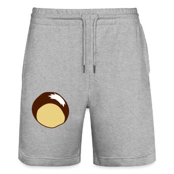 une seule châtaigne automne saison de collecte d - Short de jogging bio TRAINER Stanley/Stella unisexe - gris chiné - Devant - Nik (191cm) & Marisol (170cm)