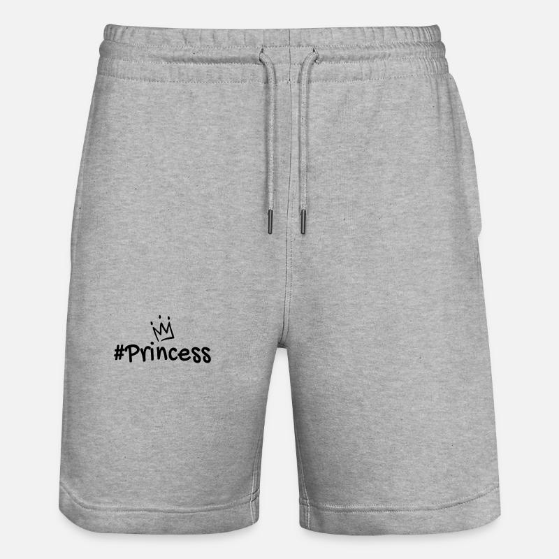 Couronne de princesse - Short de jogging bio TRAINER Stanley/Stella unisexe - gris chiné