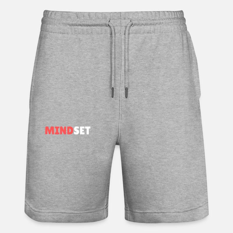 Mindset - Short de jogging bio TRAINER Stanley/Stella unisexe - gris chiné