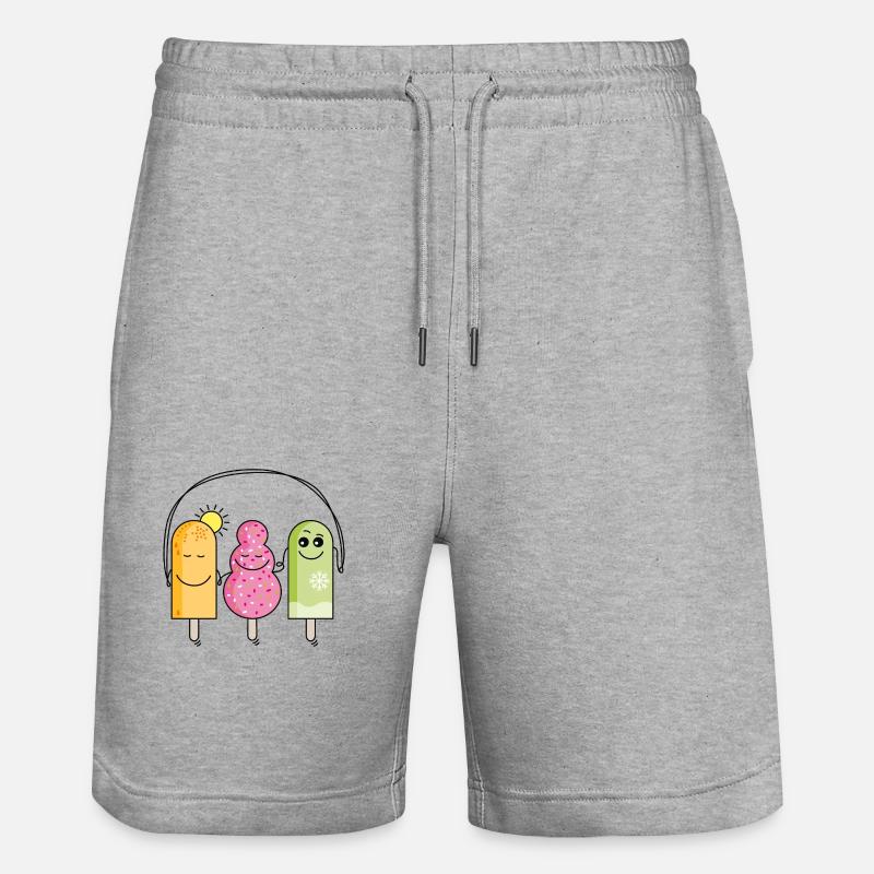 Glace - Short de jogging bio TRAINER Stanley/Stella unisexe - gris chiné