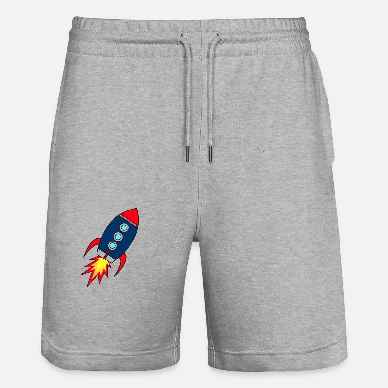 Lancement de fusée Rocket * - Short de jogging bio TRAINER Stanley/Stella unisexe - gris chiné