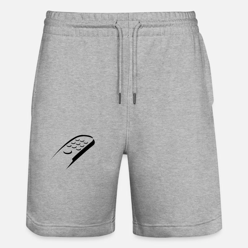 TÉLÉCOMMANDE - Short de jogging bio TRAINER Stanley/Stella unisexe - gris chiné