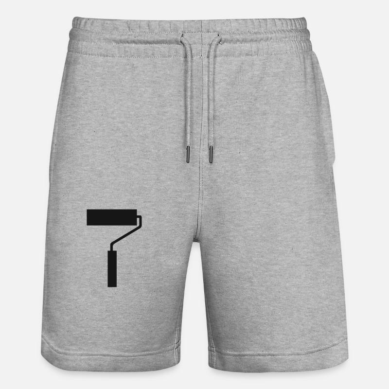 Brosses Brosses Brosses Peintres Peintres - Short de jogging bio TRAINER Stanley/Stella unisexe - gris chiné