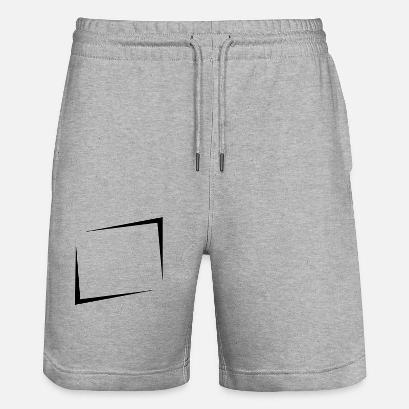Rectangle de bouclier cool - Short de jogging bio TRAINER Stanley/Stella unisexe - gris chiné