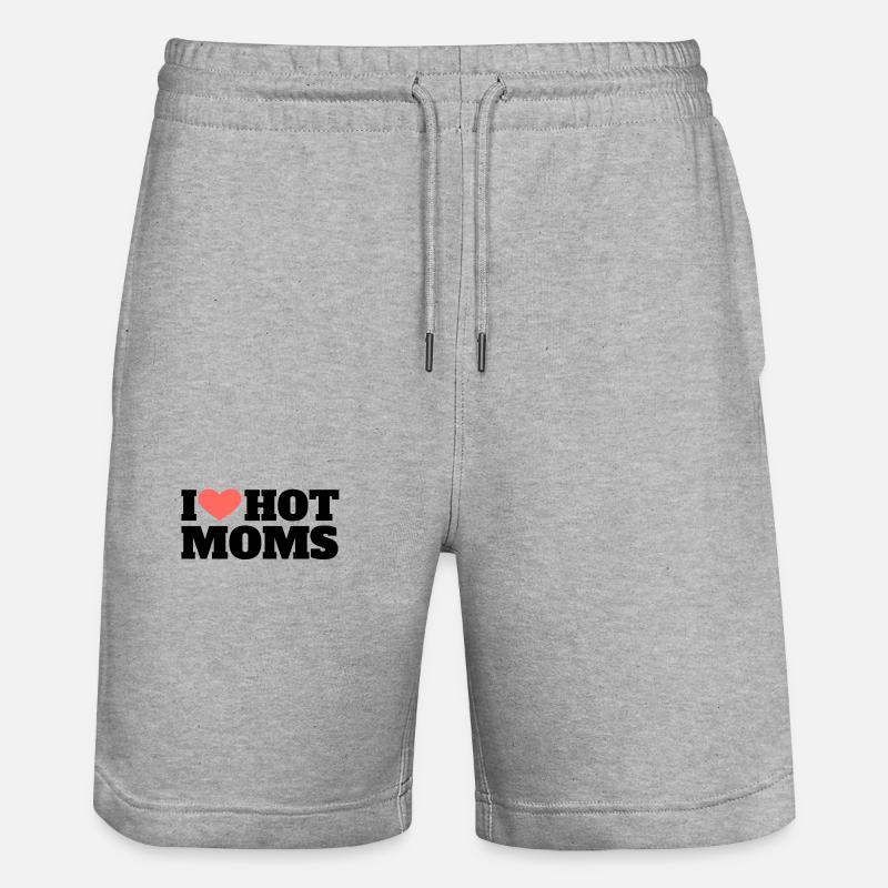 j'aime les mamans chaudes - Short de jogging bio TRAINER Stanley/Stella unisexe - gris chiné
