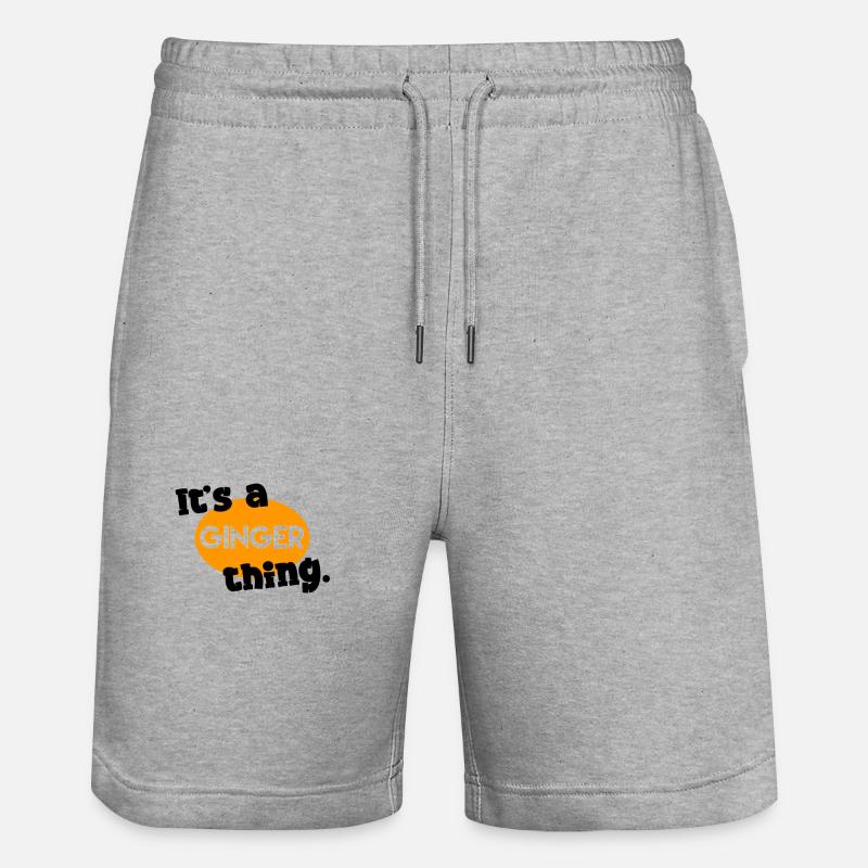 È una cosa dello zenzero. - Pantaloncini da jogger ecologici unisex Trainer di Stanley/Stella - grigio melange