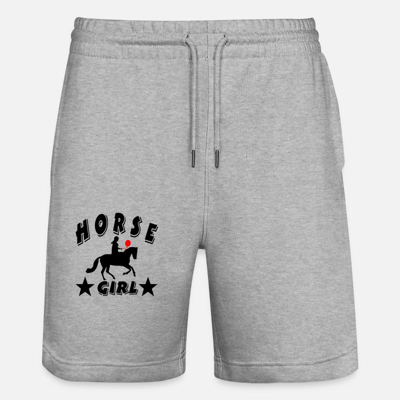 Cheval - Short de jogging bio TRAINER Stanley/Stella unisexe - gris chiné