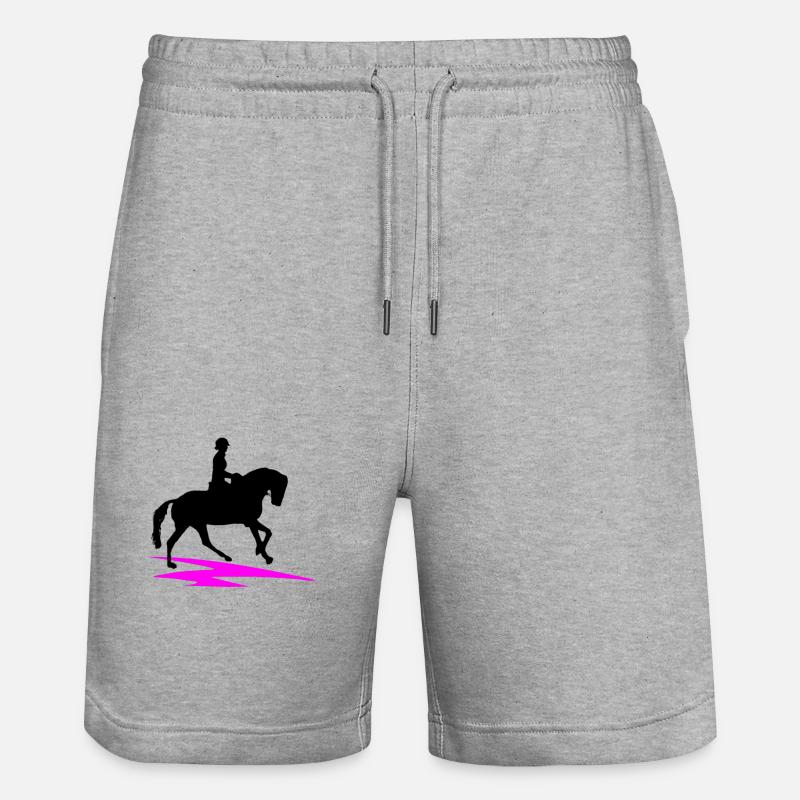 Cheval - Short de jogging bio TRAINER Stanley/Stella unisexe - gris chiné