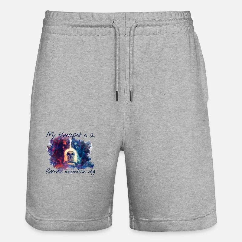 Bouvier bernois - Short de jogging bio TRAINER Stanley/Stella unisexe - gris chiné