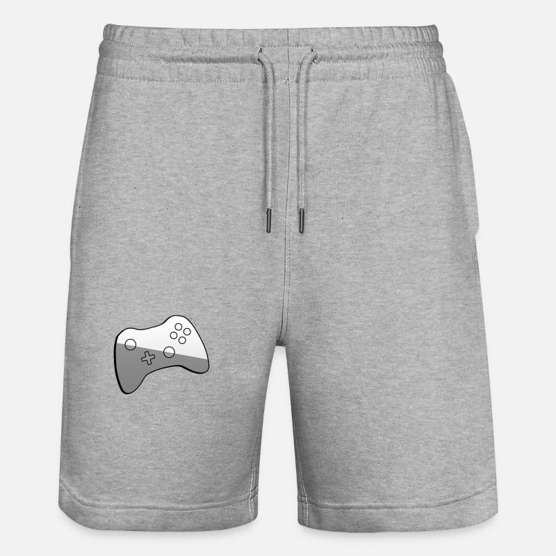 Controller - Illustration - Stanley/Stella Unisex Bio Joggingshorts Trainer  - Grau meliert