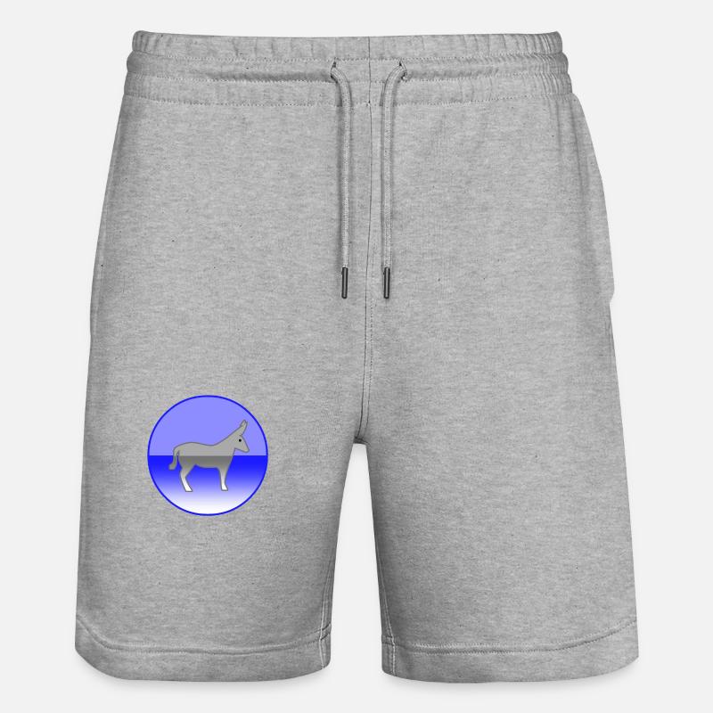 Âne - Short de jogging bio TRAINER Stanley/Stella unisexe - gris chiné