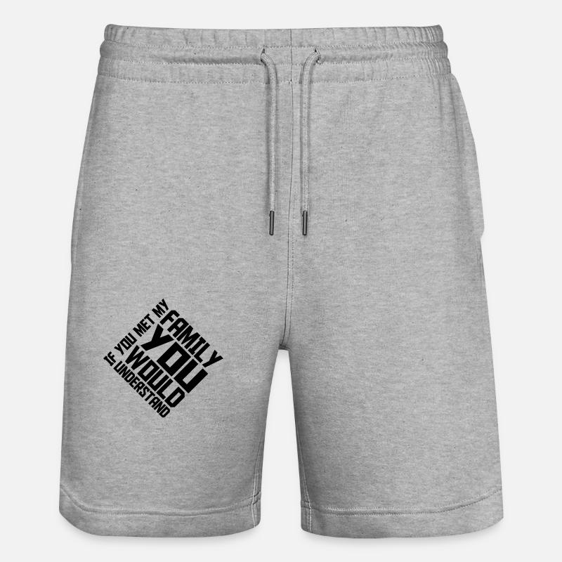 vous comprendriez citation - Short de jogging bio TRAINER Stanley/Stella unisexe - gris chiné