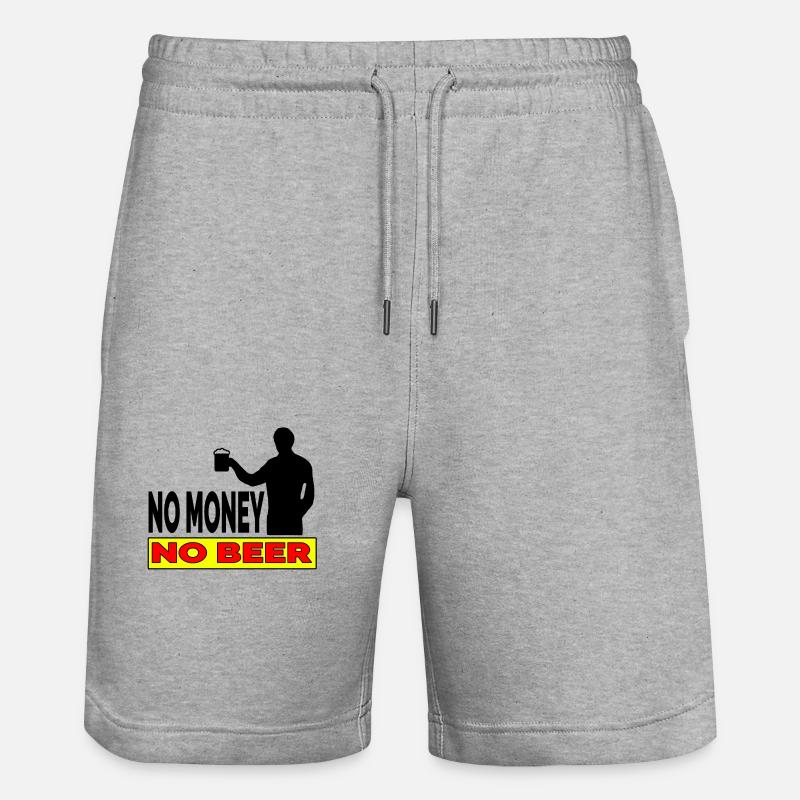 Bier - Stanley/Stella Unisex Bio Joggingshorts Trainer  - Grau meliert