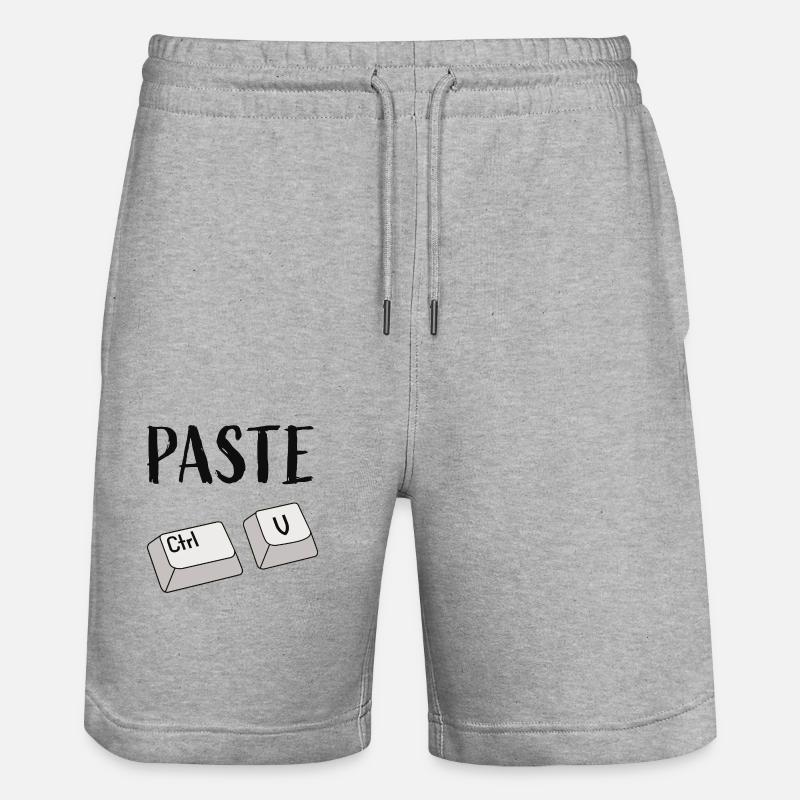 Ctrl V Insérer - Short de jogging bio TRAINER Stanley/Stella unisexe - gris chiné