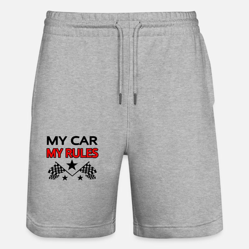 Auto - Stanley/Stella Unisex Bio Joggingshorts Trainer - Grau meliert