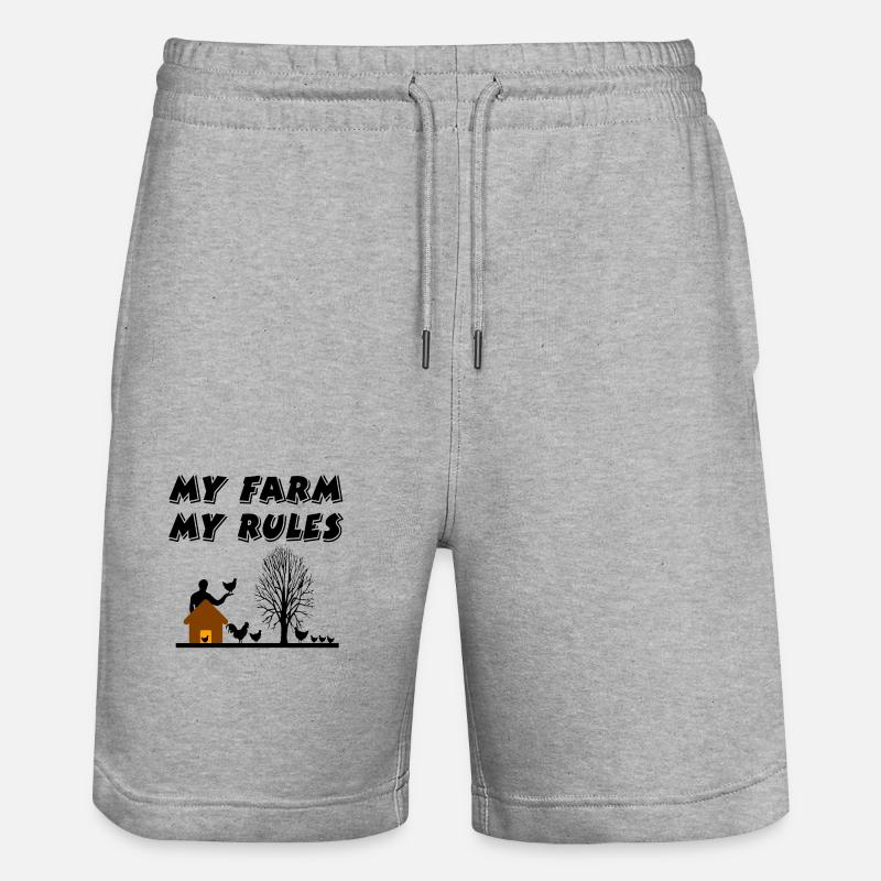 Ferme - Short de jogging bio TRAINER Stanley/Stella unisexe - gris chiné