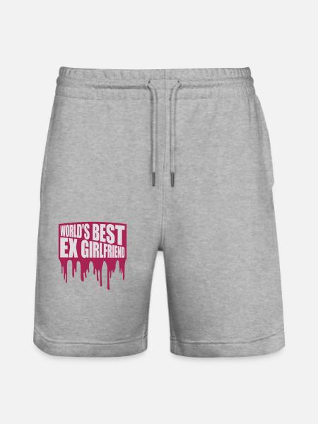 World's Best Ex Girlfriend - Stanley/Stella Trainer Unisex Organic Jogging Shorts - heather grey
