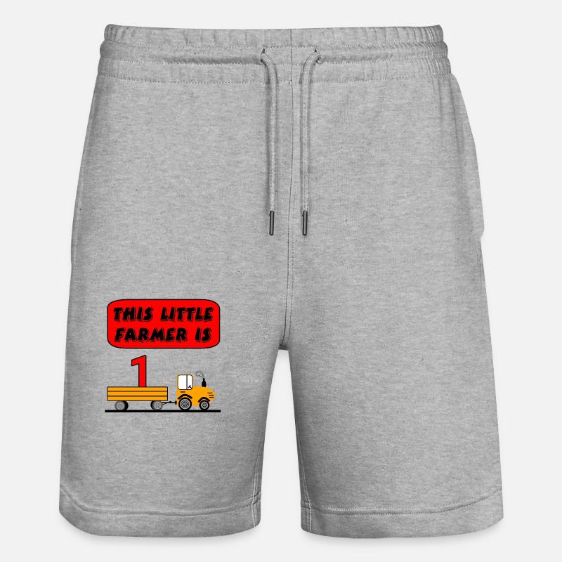 Traktor - Stanley/Stella Unisex Bio Joggingshorts Trainer  - Grau meliert