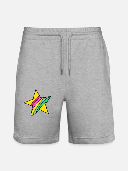 Sterne - Stanley/Stella Unisex Bio Joggingshorts Trainer - Grau meliert