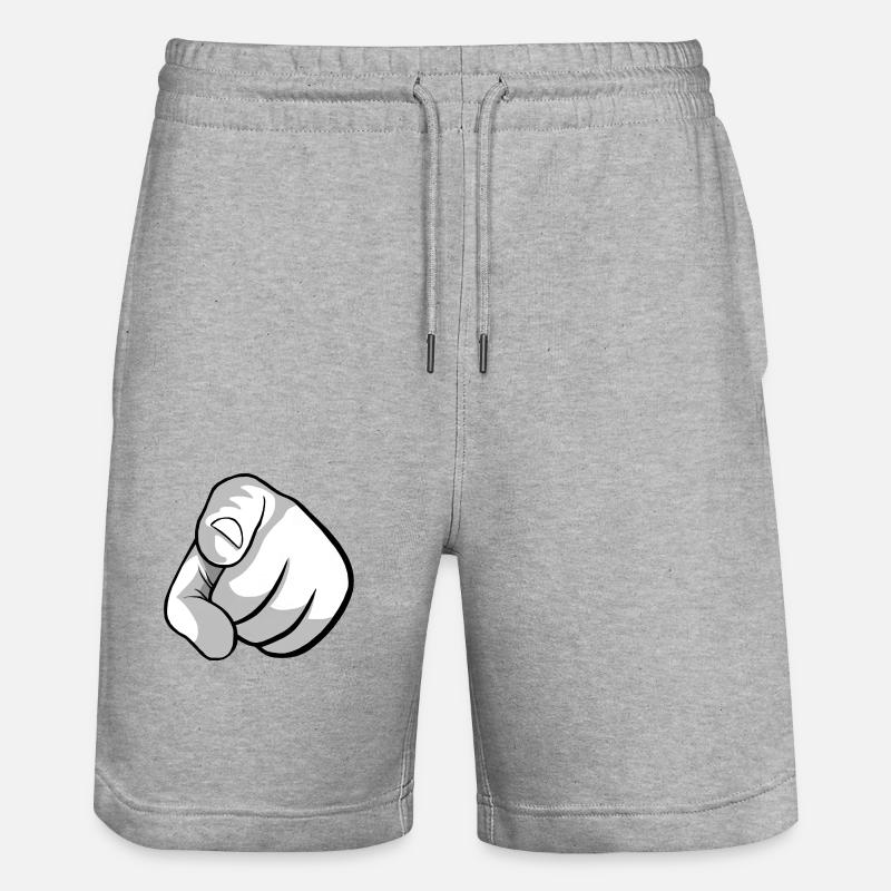 Index - Short de jogging bio TRAINER Stanley/Stella unisexe - gris chiné