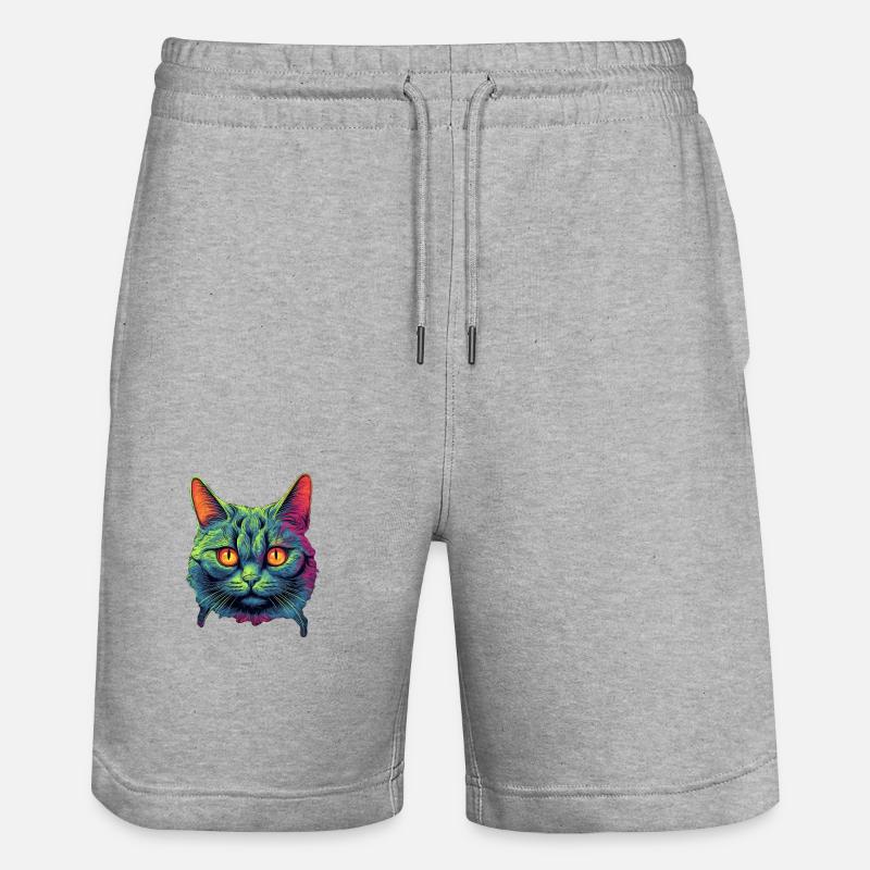 Chat - Short de jogging bio TRAINER Stanley/Stella unisexe - gris chiné