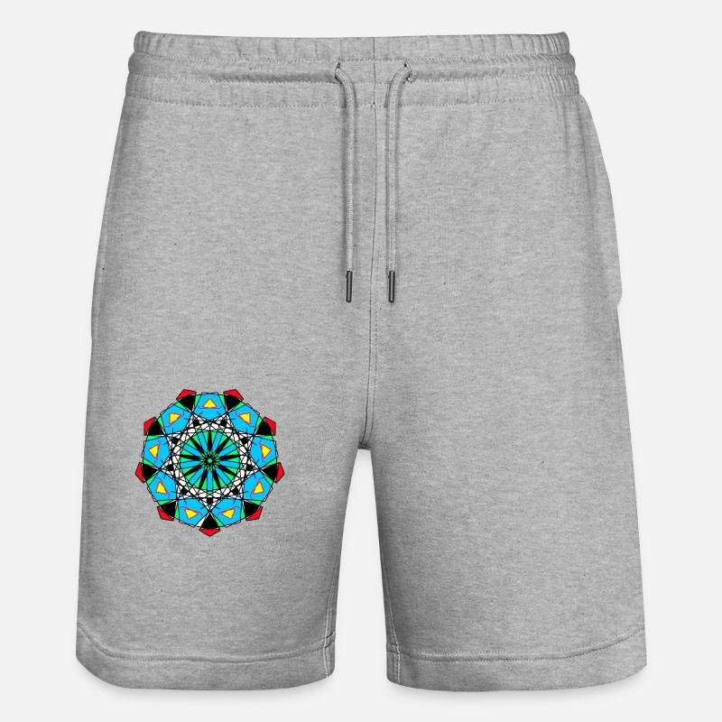 Pattern - Stanley/Stella Trainer Unisex Organic Jogging Shorts - heather grey