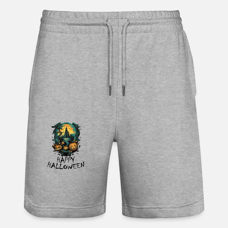 Halloween - Joyeux Halloween - Short de jogging bio TRAINER Stanley/Stella unisexe - gris chiné
