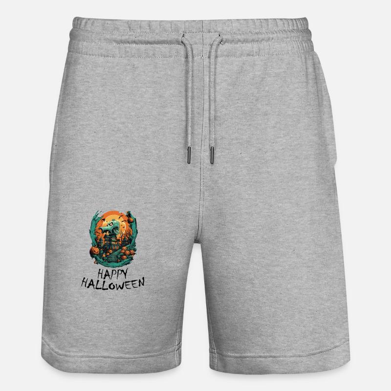 Halloween - Joyeux Halloween - Short de jogging bio TRAINER Stanley/Stella unisexe - gris chiné