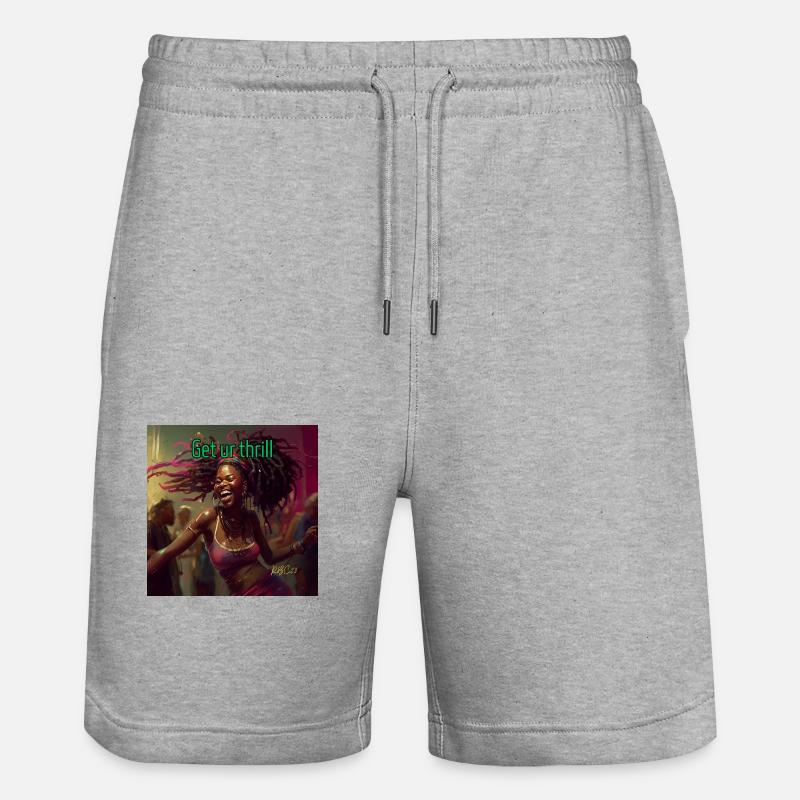 Holen Sie sich Ihren Nervenkitzel - Stanley/Stella Unisex Bio Joggingshorts Trainer  - Grau meliert