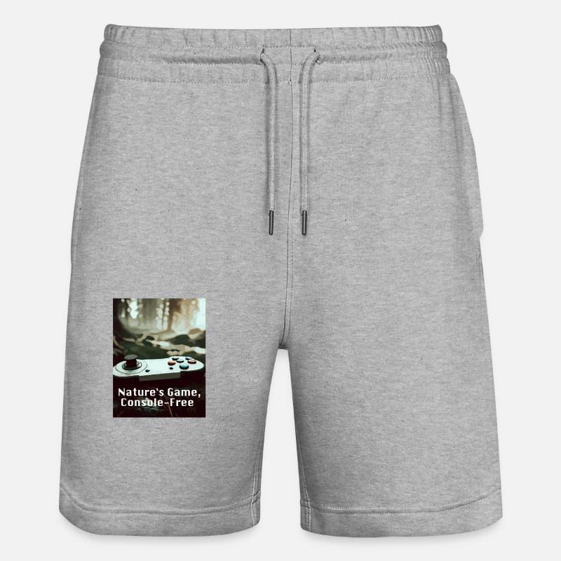 Nature s Game Console Gratuit - Short de jogging bio TRAINER Stanley/Stella unisexe - gris chiné