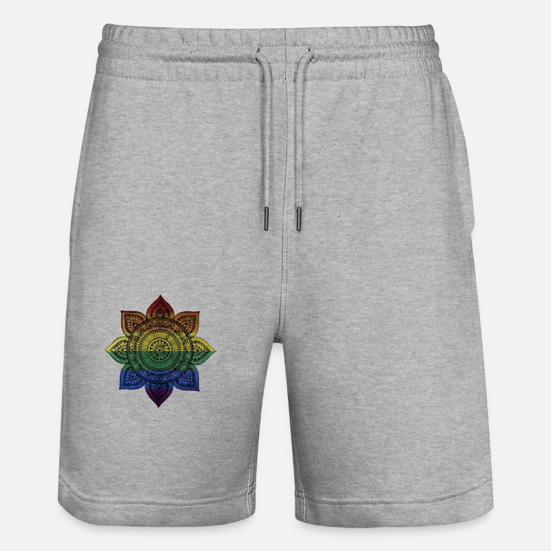 Mandala - Short de jogging bio TRAINER Stanley/Stella unisexe - gris chiné