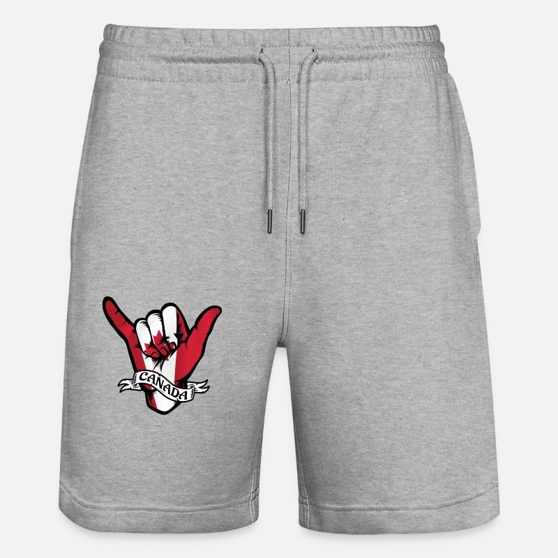 Canada Shaka - Short de jogging bio TRAINER Stanley/Stella unisexe - gris chiné