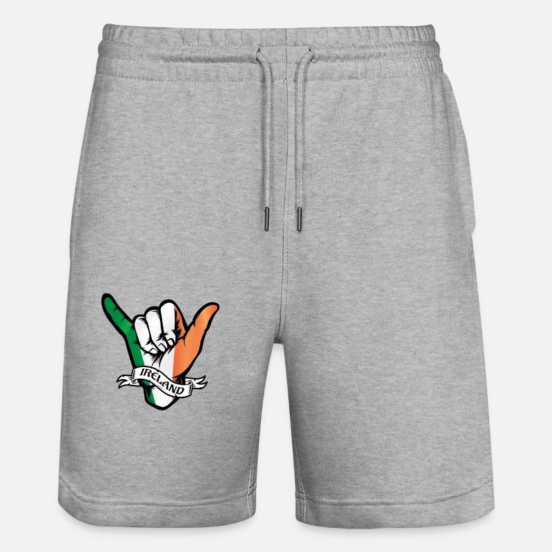 Irlande Shaka - Short de jogging bio TRAINER Stanley/Stella unisexe - gris chiné