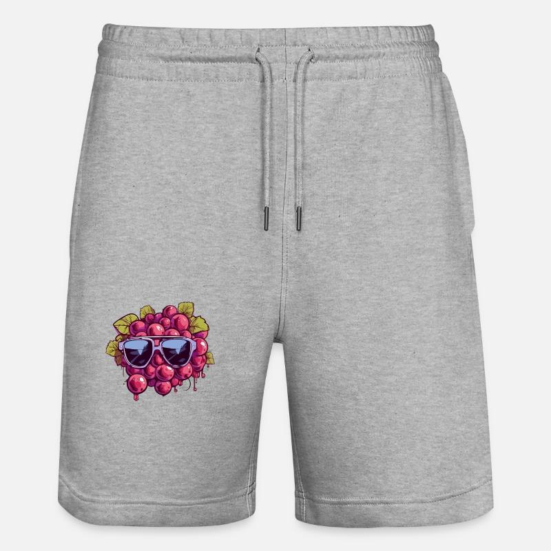 Grappe de raisin Maria - Short de jogging bio TRAINER Stanley/Stella unisexe - gris chiné