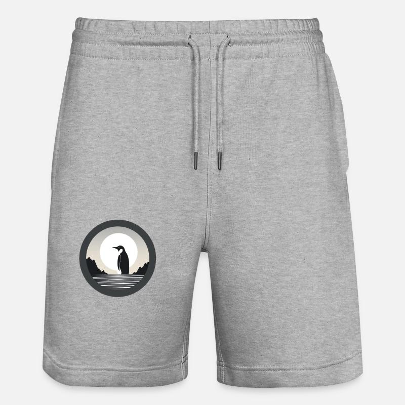 Pingouin - Short de jogging bio TRAINER Stanley/Stella unisexe - gris chiné