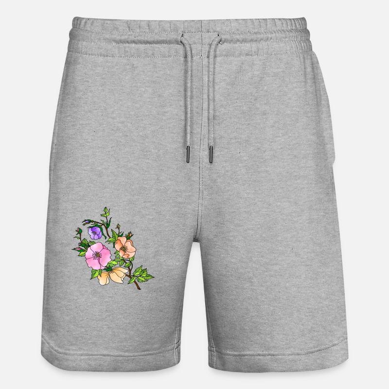 Fleur - Short de jogging bio TRAINER Stanley/Stella unisexe - gris chiné