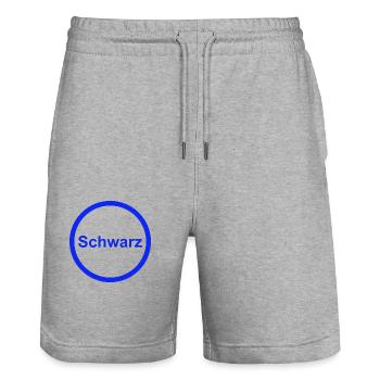 Schwarz - Stanley/Stella Unisex Bio Joggingshorts Trainer  - Grau meliert - Vorne - Nik (191cm) & Marisol (170cm)