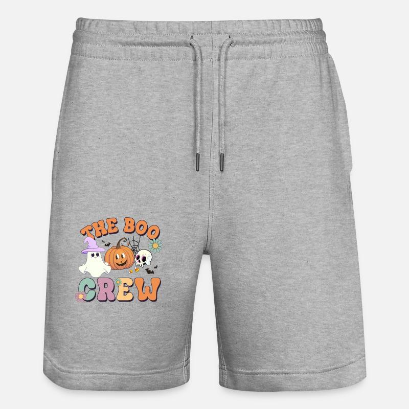 Équipe Halloween Boo Crew - Short de jogging bio TRAINER Stanley/Stella unisexe - gris chiné