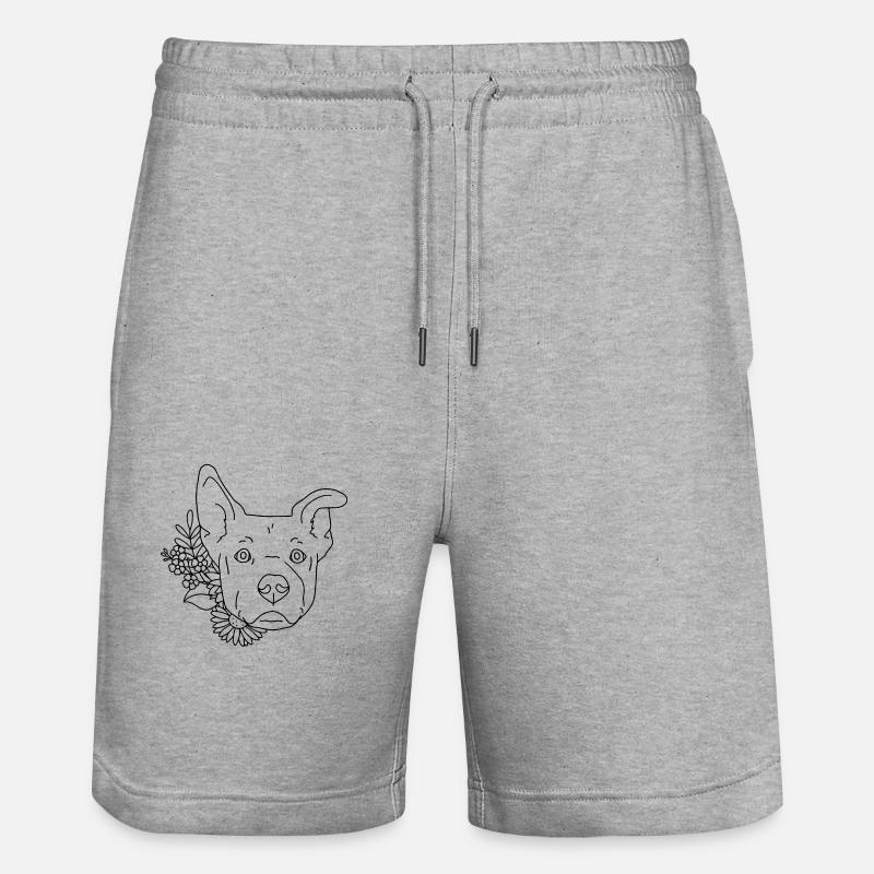 chien - Short de jogging bio TRAINER Stanley/Stella unisexe - gris chiné