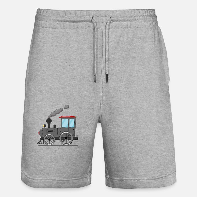 Train pour enfants gris - Short de jogging bio TRAINER Stanley/Stella unisexe - gris chiné