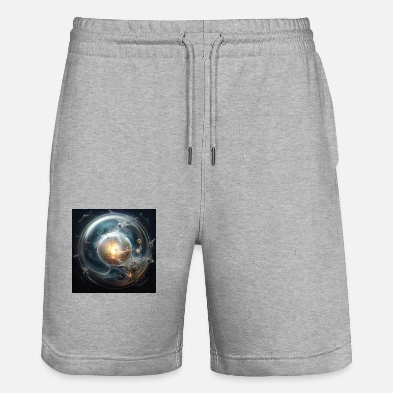 Liquid Matter - Short de jogging bio TRAINER Stanley/Stella unisexe - gris chiné