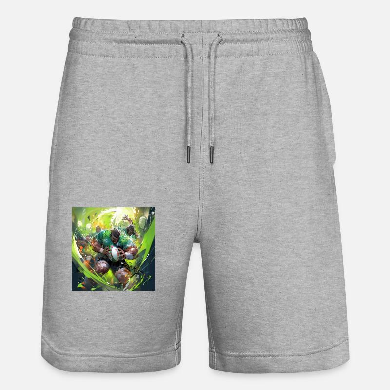 Rugby Rage - Short de jogging bio TRAINER Stanley/Stella unisexe - gris chiné