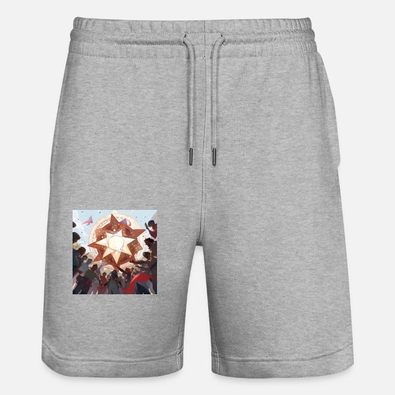 La Célébration du Soleil ☀ - Short de jogging bio TRAINER Stanley/Stella unisexe - gris chiné