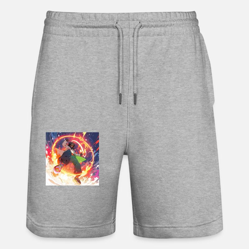 Fire Dance - Short de jogging bio TRAINER Stanley/Stella unisexe - gris chiné