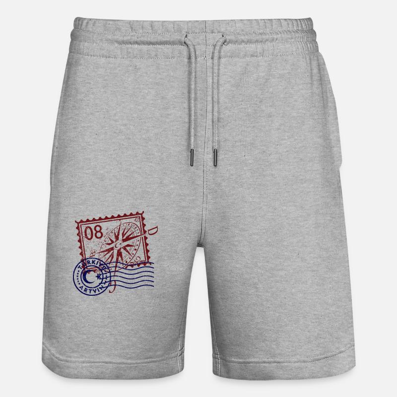 Artvin - Stanley/Stella Trainer Unisex Organic Jogging Shorts - heather grey