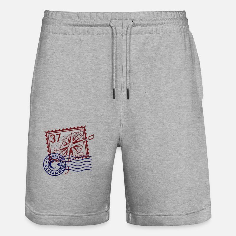 Kastamonu - Short de jogging bio TRAINER Stanley/Stella unisexe - gris chiné